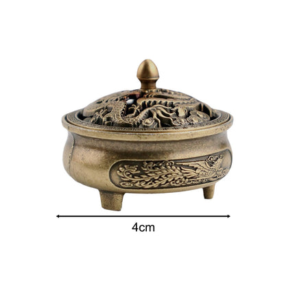 2 Pieces Chinese Mini Incense Burner Pot Incense Holder for Yoga Room Sturdy