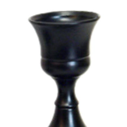 2.5x3inch Metal Taper Candle Holder Table Ornament for Living Room Accessory Black