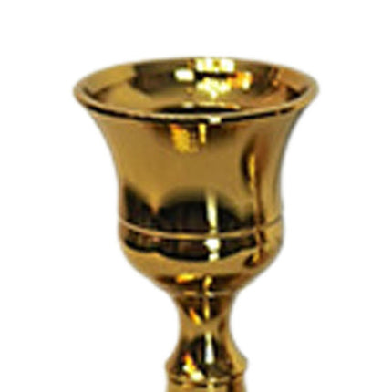 2.5x3inch Metal Taper Candle Holder Table Ornament for Living Room Accessory Golden