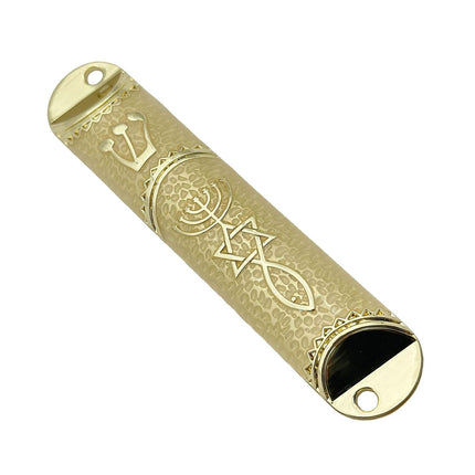 4.1inch Jewish Mezuzah Case Cover Door Ornament for Welcoming and Protection Beige