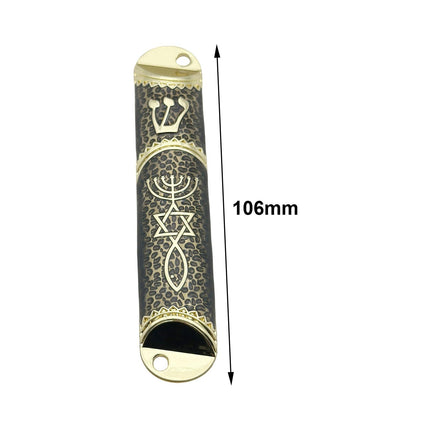 4.1inch Jewish Mezuzah Case Cover Door Ornament for Welcoming and Protection Black