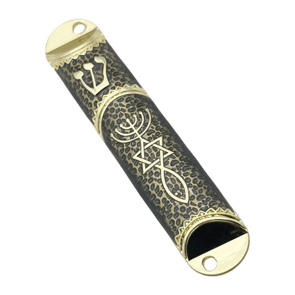 4.1inch Jewish Mezuzah Case Cover Door Ornament for Welcoming and Protection Black