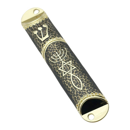 4.1inch Jewish Mezuzah Case Cover Door Ornament for Welcoming and Protection Black