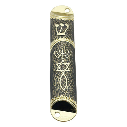 4.1inch Jewish Mezuzah Case Cover Door Ornament for Welcoming and Protection Black