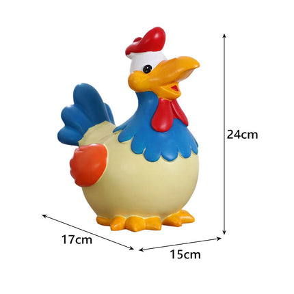 Chicken Money Bank Storage Cute Colorful Desktop Ornament Chicken Piggy Bank Blue