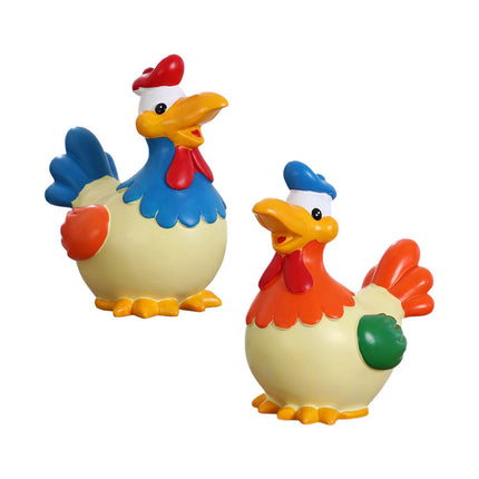 Chicken Money Bank Storage Cute Colorful Desktop Ornament Chicken Piggy Bank Blue