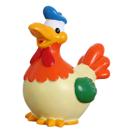 Chicken Money Bank Storage Cute Colorful Desktop Ornament Chicken Piggy Bank Red