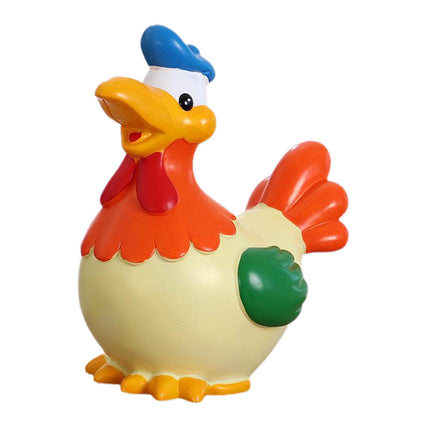 Chicken Money Bank Storage Cute Colorful Desktop Ornament Chicken Piggy Bank Red