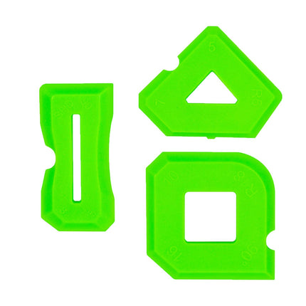 3 Pieces Caulking Tools Green Reusable for Home Improvement Kitchen Bathroom