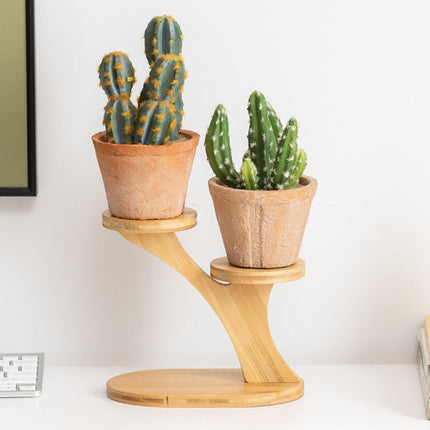 Plant Stand Organizer Ornament Decoration Rack for Balcony Indoor Flower Pot 2 Stands