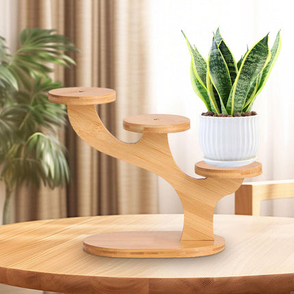 Plant Stand Organizer Ornament Decoration Rack for Balcony Indoor Flower Pot 3 Stands