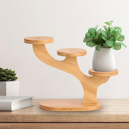 Plant Stand Organizer Ornament Decoration Rack for Balcony Indoor Flower Pot 3 Stands