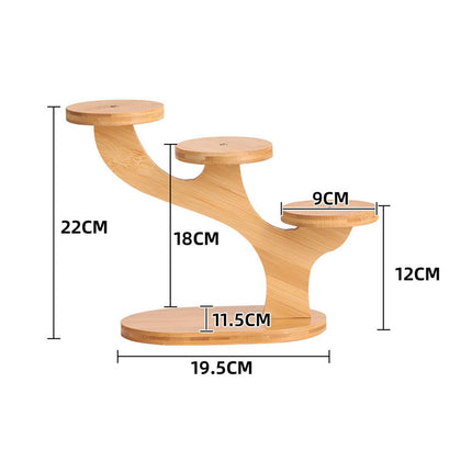 Plant Stand Organizer Ornament Decoration Rack for Balcony Indoor Flower Pot 3 Stands