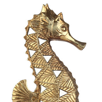 Resin Figurine Art Tabletop Sculpture for Table Centerpieces Bedroom Hallway Seahorse