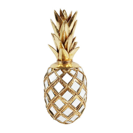 Resin Figurine Art Tabletop Sculpture for Table Centerpieces Bedroom Hallway Pineapple
