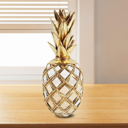 Resin Figurine Art Tabletop Sculpture for Table Centerpieces Bedroom Hallway Pineapple