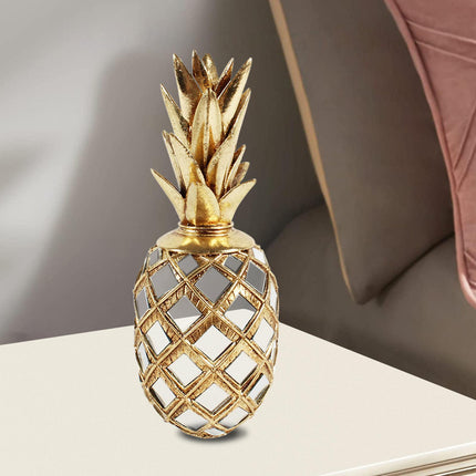 Resin Figurine Art Tabletop Sculpture for Table Centerpieces Bedroom Hallway Pineapple
