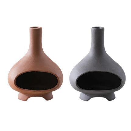 Ceramic Palo Santo Holder Ornament Incense Holder for Desk Office Meditation Red Clay
