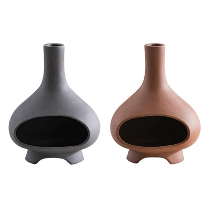 Ceramic Palo Santo Holder Ornament Incense Holder for Desk Office Meditation Red Clay