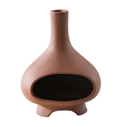 Ceramic Palo Santo Holder Ornament Incense Holder for Desk Office Meditation Red Clay