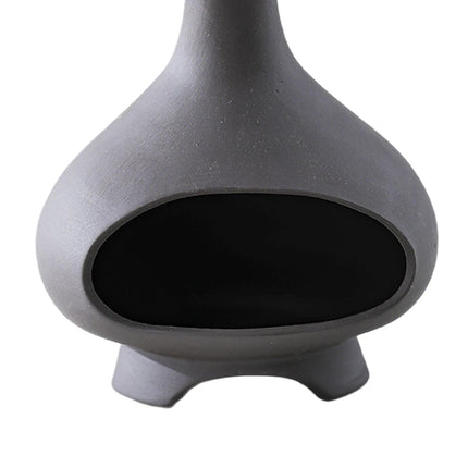 Ceramic Palo Santo Holder Ornament Incense Holder for Desk Office Meditation Black Clay