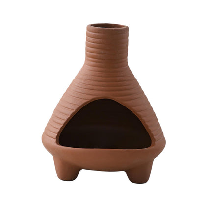 Palo Santo Holder Ceramic Censer Furnishings Dining Room Incense Sage Burner Red Brown