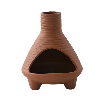 Palo Santo Holder Ceramic Censer Furnishings Dining Room Incense Sage Burner Red Brown