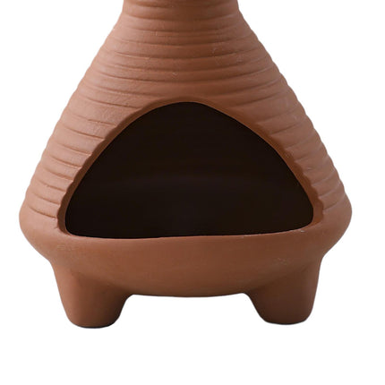 Palo Santo Holder Ceramic Censer Furnishings Dining Room Incense Sage Burner Red Brown