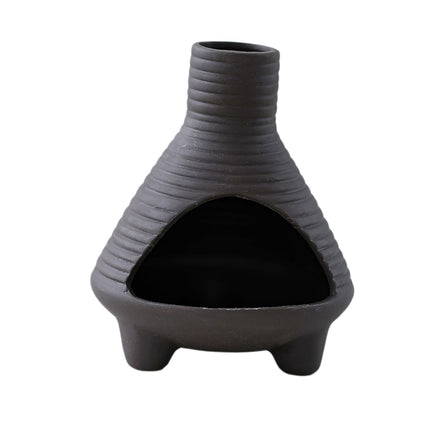 Palo Santo Holder Ceramic Censer Furnishings Dining Room Incense Sage Burner Black