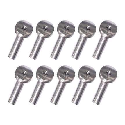 10 Pieces Angled Protective Cables Railing Post for Railing Wood Posts Pillar 0.32cm 45 degrees