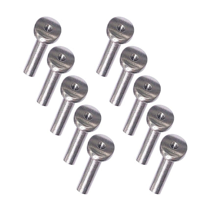 10 Pieces Angled Protective Cables Railing Post for Railing Wood Posts Pillar 0.16cm 30 degrees