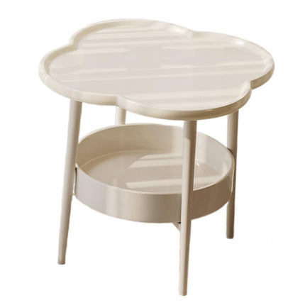 2 Tier Side Table Furniture Simple Organizer Sofa Table for Bed Couch Office white