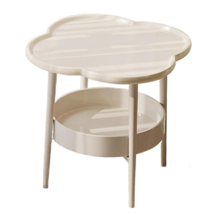 2 Tier Side Table Furniture Simple Organizer Sofa Table for Bed Couch Office white