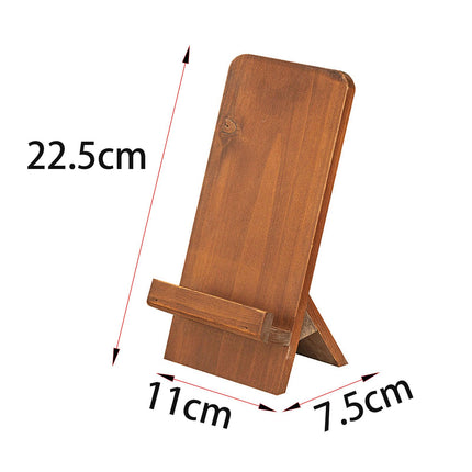 Wood Cell Phone Tablet Display Stand 4.3x3x8.8inch for Retail Show Versatile