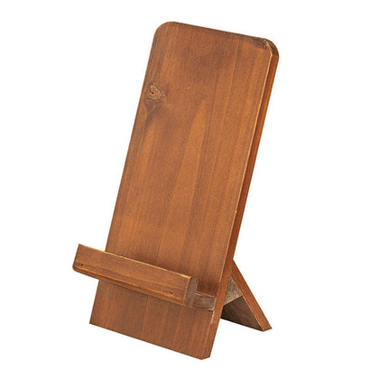 Wood Cell Phone Tablet Display Stand 4.3x3x8.8inch for Retail Show Versatile
