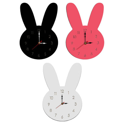 Silent Wall Clock Room Decorations Kids Wall Clock for Home Office Farmhouse Pink