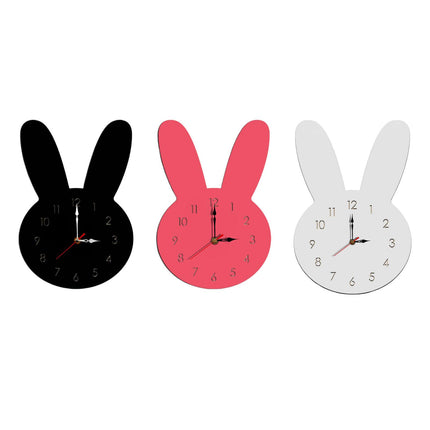 Silent Wall Clock Room Decorations Kids Wall Clock for Home Office Farmhouse Pink