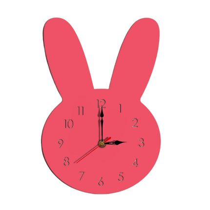 Silent Wall Clock Room Decorations Kids Wall Clock for Home Office Farmhouse Pink