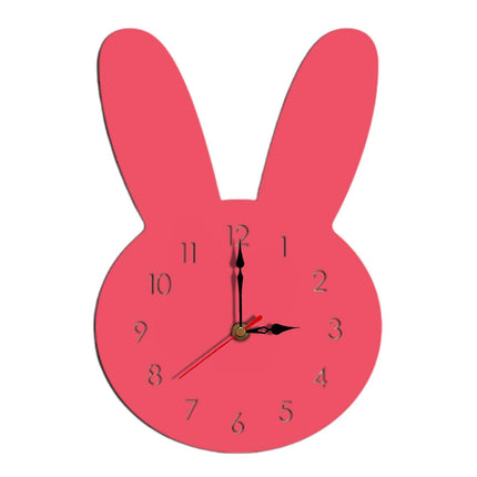 Silent Wall Clock Room Decorations Kids Wall Clock for Home Office Farmhouse Pink