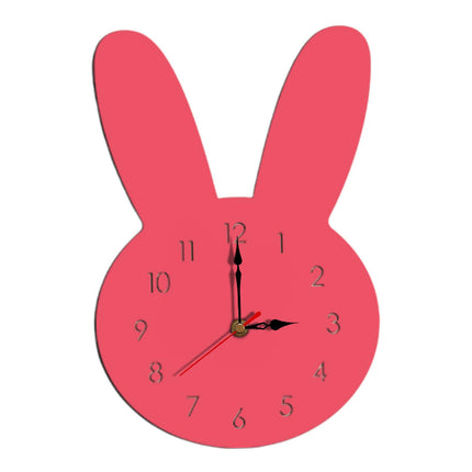Silent Wall Clock Room Decorations Kids Wall Clock for Home Office Farmhouse Pink