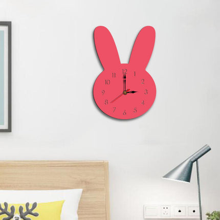 Silent Wall Clock Room Decorations Kids Wall Clock for Home Office Farmhouse Pink