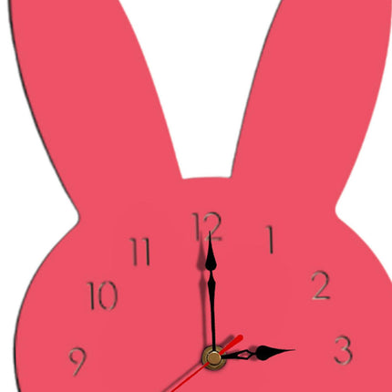 Silent Wall Clock Room Decorations Kids Wall Clock for Home Office Farmhouse Pink