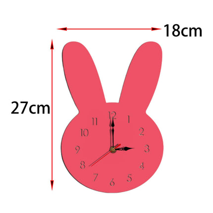 Silent Wall Clock Room Decorations Kids Wall Clock for Home Office Farmhouse Pink