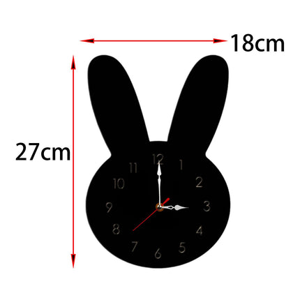 Silent Wall Clock Room Decorations Kids Wall Clock for Home Office Farmhouse black
