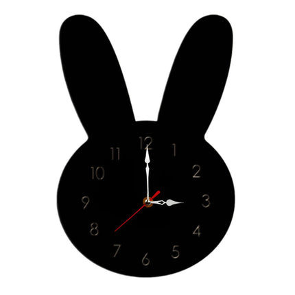 Silent Wall Clock Room Decorations Kids Wall Clock for Home Office Farmhouse black