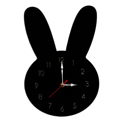 Silent Wall Clock Room Decorations Kids Wall Clock for Home Office Farmhouse black