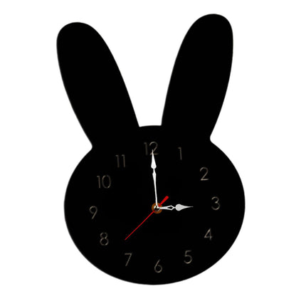 Silent Wall Clock Room Decorations Kids Wall Clock for Home Office Farmhouse black