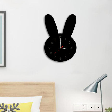 Silent Wall Clock Room Decorations Kids Wall Clock for Home Office Farmhouse black
