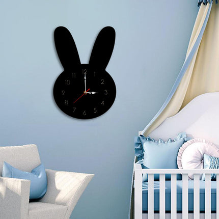 Silent Wall Clock Room Decorations Kids Wall Clock for Home Office Farmhouse black