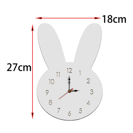 Silent Wall Clock Room Decorations Kids Wall Clock for Home Office Farmhouse white